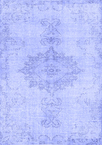 Abstract Blue Contemporary Rug, con2225blu