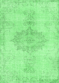 Abstract Emerald Green Contemporary Rug, con2225emgrn