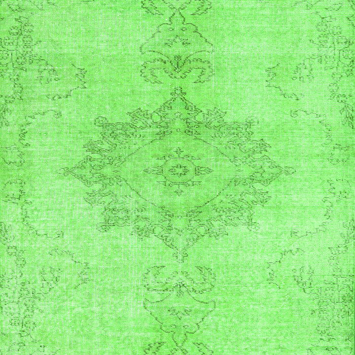 Abstract Green Contemporary Rug, con2225grn