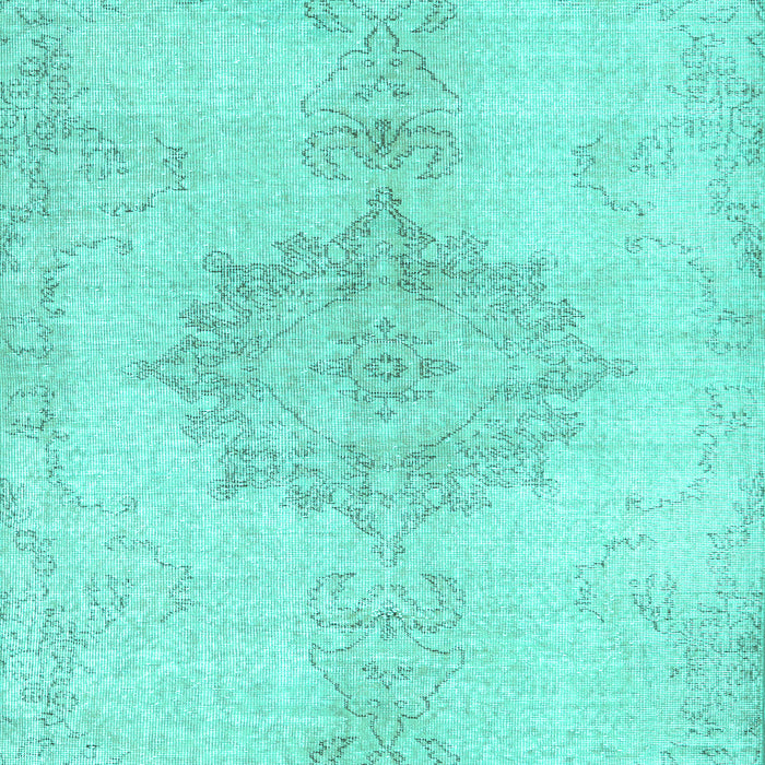 Abstract Turquoise Contemporary Rug, con2225turq