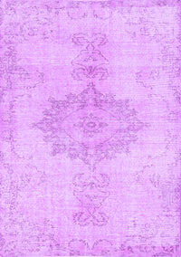 Abstract Purple Contemporary Rug, con2225pur