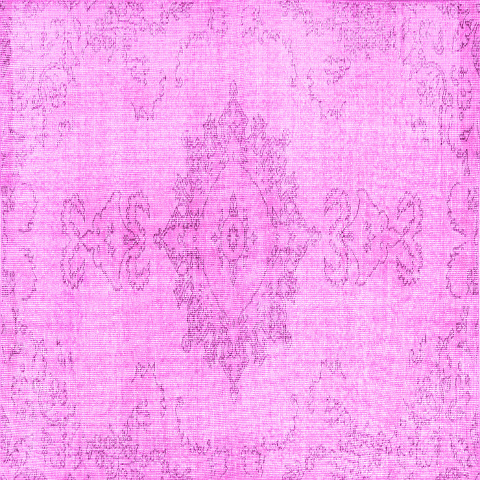 Square Abstract Pink Contemporary Rug, con2225pnk
