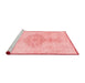 Contemporary Red Washable Rugs