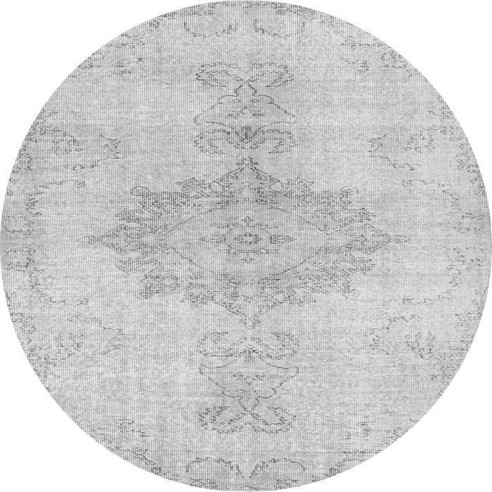 Square Abstract Gray Contemporary Rug, con2225gry