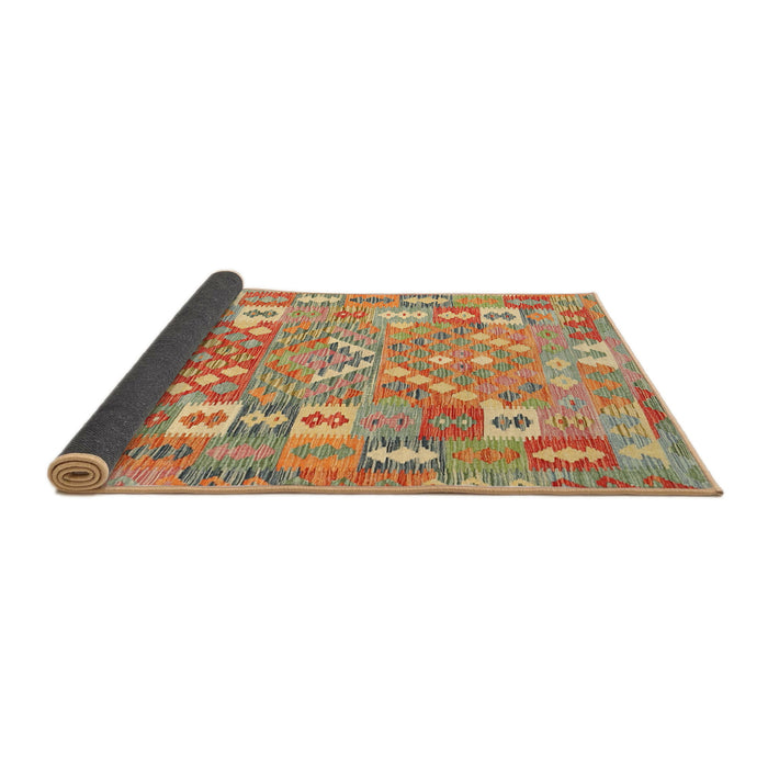Thickness of Contemporary Brownish Green Southwestern Rug, con2226