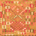 Serging Thickness of Southwestern Orange Country Rug, con2226org