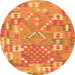 Machine Washable Southwestern Orange Country Area Rugs, wshcon2226org