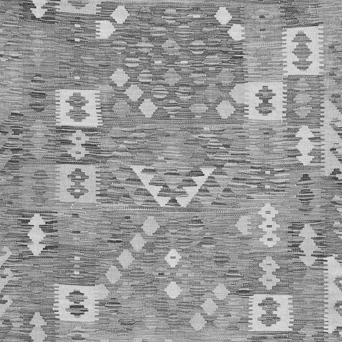 Serging Thickness of Machine Washable Southwestern Gray Country Rug, wshcon2226gry