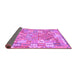 Sideview of Southwestern Purple Country Rug, con2226pur