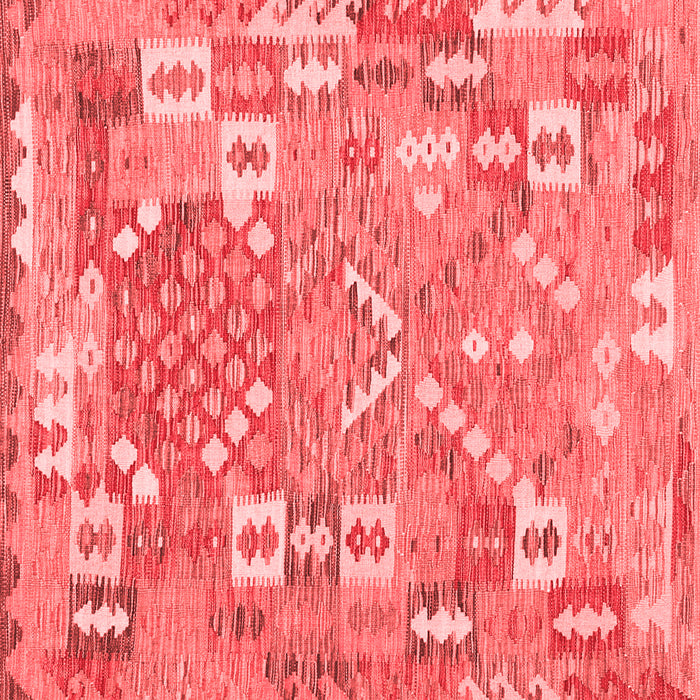 Machine Washable Southwestern Red Country Rug, wshcon2226red