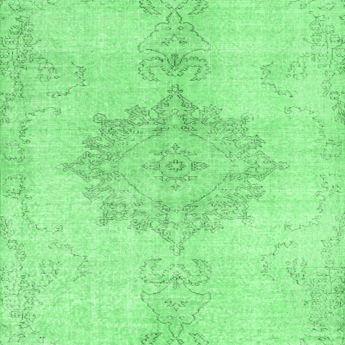 Machine Washable Abstract Emerald Green Contemporary Area Rugs, wshcon2227emgrn