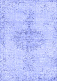 Abstract Blue Contemporary Rug, con2227blu