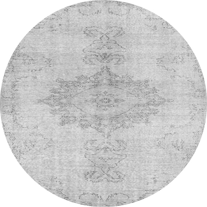 Square Abstract Gray Contemporary Rug, con2227gry