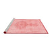 Contemporary Red Washable Rugs