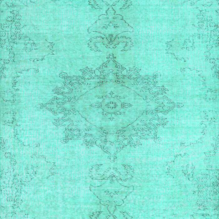Machine Washable Abstract Turquoise Contemporary Area Rugs, wshcon2227turq