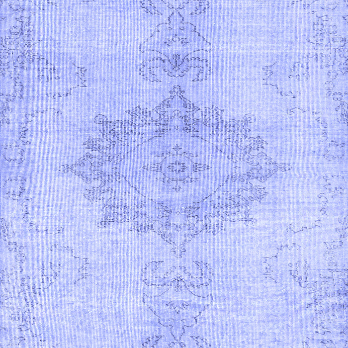 Abstract Blue Contemporary Rug, con2227blu