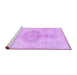 Sideview of Machine Washable Abstract Purple Contemporary Area Rugs, wshcon2227pur