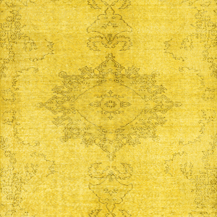Machine Washable Abstract Yellow Contemporary Rug, wshcon2227yw