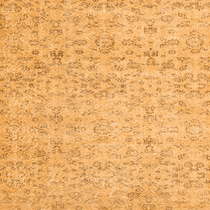 Round Machine Washable Abstract Orange Contemporary Area Rugs, wshcon2228org