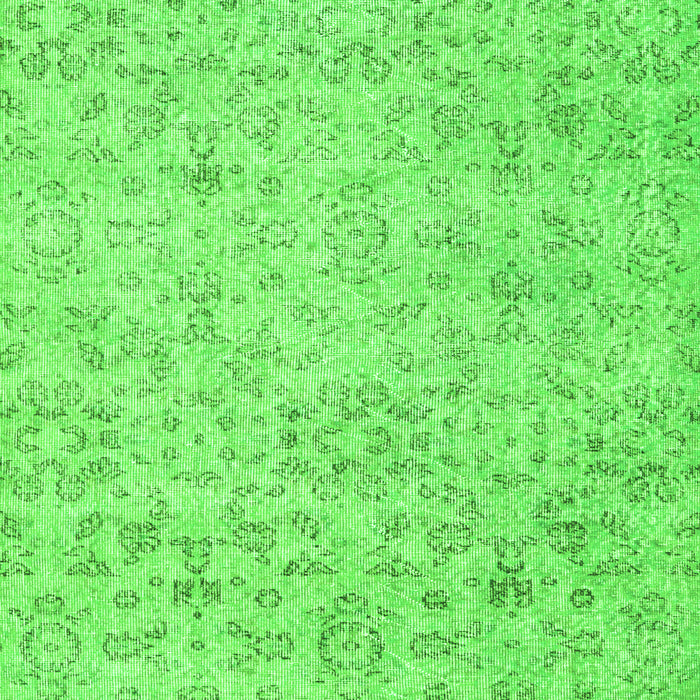 Abstract Green Contemporary Rug, con2228grn