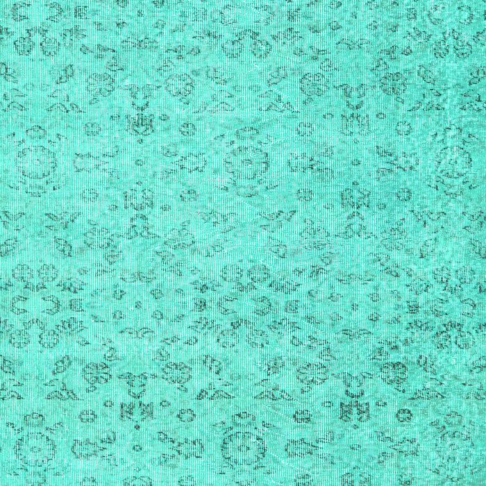 Machine Washable Abstract Turquoise Contemporary Area Rugs, wshcon2228turq