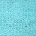 Square Abstract Light Blue Contemporary Rug, con2228lblu