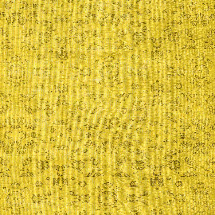 Machine Washable Abstract Yellow Contemporary Rug, wshcon2228yw
