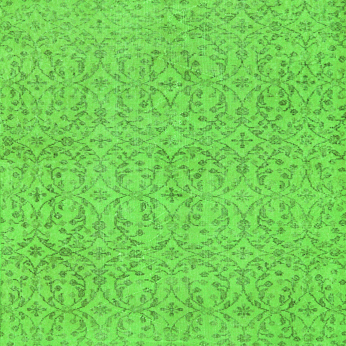 Abstract Green Contemporary Rug, con2229grn