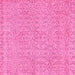 Square Abstract Pink Contemporary Rug, con2229pnk