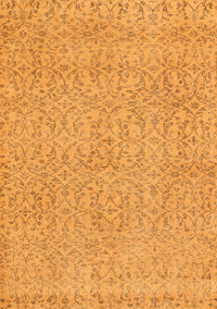 Abstract Orange Contemporary Rug, con2229org