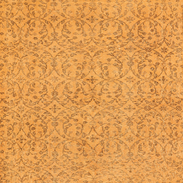 Abstract Orange Contemporary Rug, con2229org
