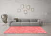 Contemporary Red Washable Rugs