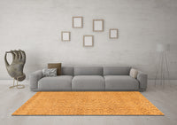 Machine Washable Abstract Orange Contemporary Rug, wshcon2229org