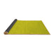 Sideview of Abstract Yellow Contemporary Rug, con222yw