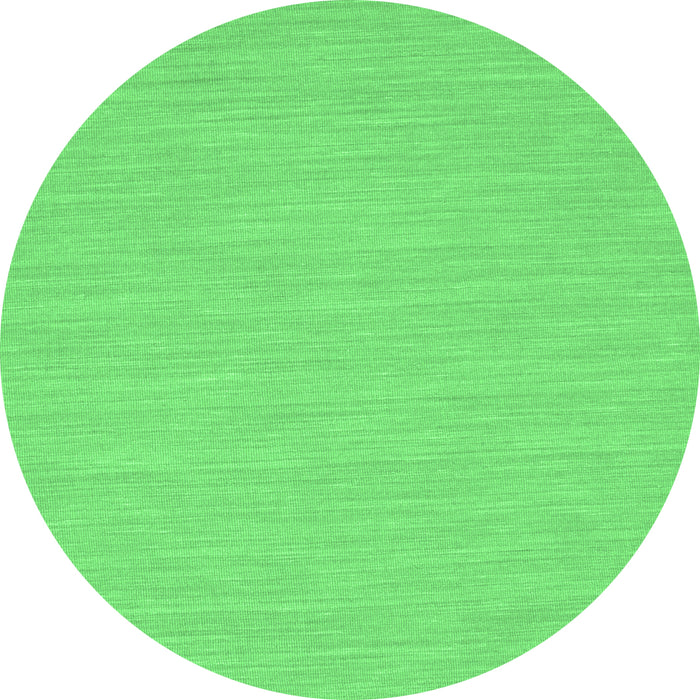 Round Abstract Emerald Green Contemporary Rug, con222emgrn