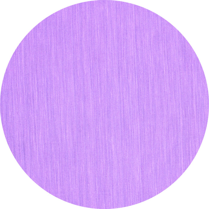 Round Abstract Purple Contemporary Rug, con222pur