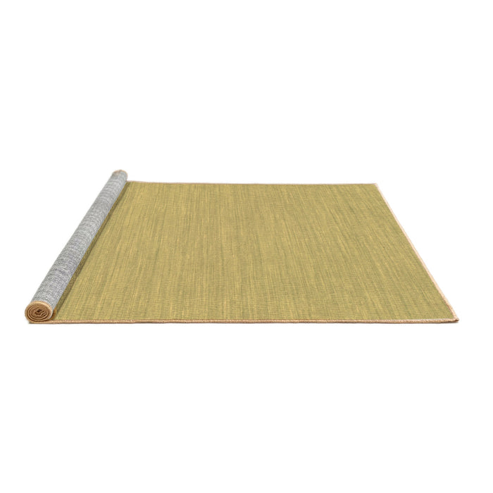 Sideview of Machine Washable Abstract Brown Contemporary Rug, wshcon222brn