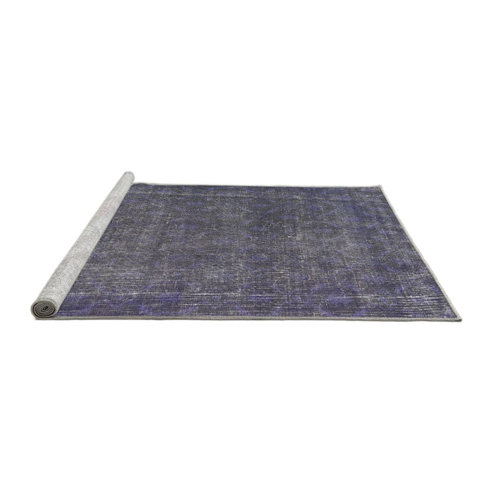 Serging Thickness of Machine Washable Contemporary Purple Haze Purple Rug, wshcon2230