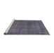 Serging Thickness of Machine Washable Contemporary Purple Haze Purple Rug, wshcon2230