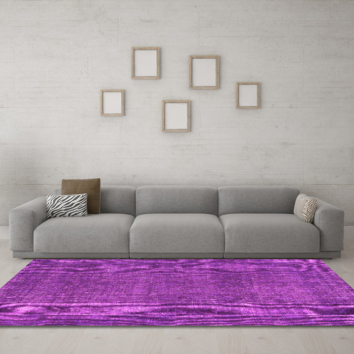 Machine Washable Abstract Pink Contemporary Rug in a Living Room, wshcon2230pnk