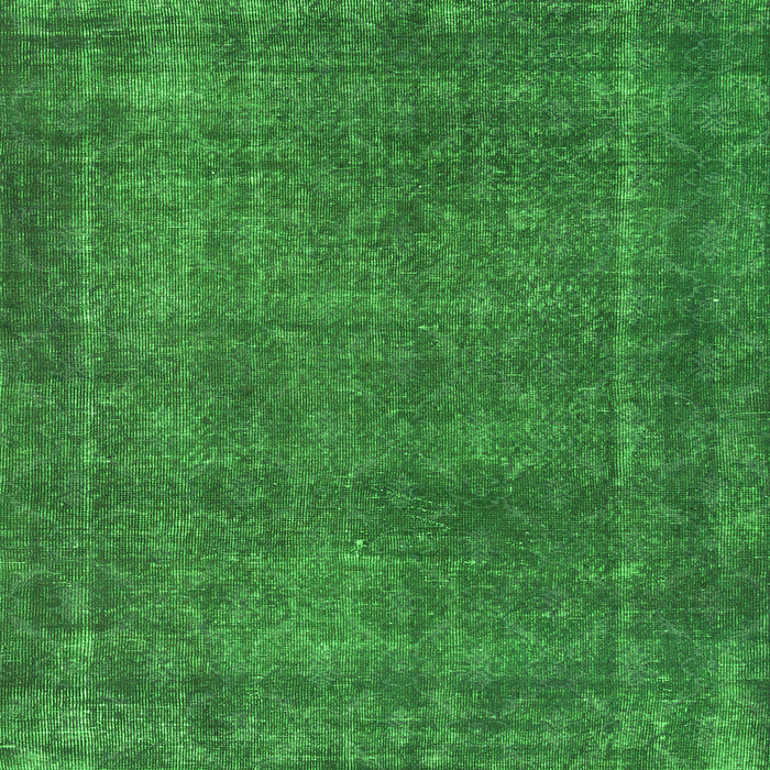 Serging Thickness of Abstract Green Contemporary Rug, con2230grn