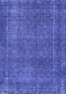 Abstract Blue Contemporary Rug, con2230blu