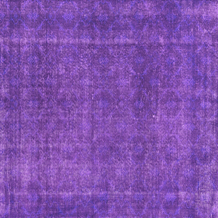 Square Abstract Purple Contemporary Rug, con2230pur