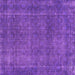 Square Abstract Purple Contemporary Rug, con2230pur