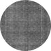 Square Abstract Gray Contemporary Rug, con2230gry