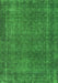 Serging Thickness of Machine Washable Abstract Green Contemporary Area Rugs, wshcon2230grn