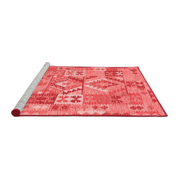 Country Red Washable Rugs