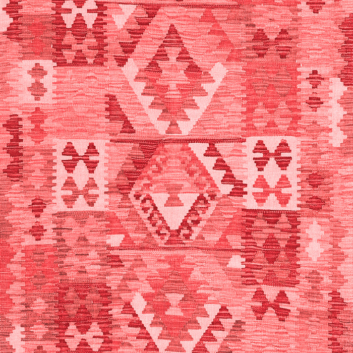 Machine Washable Southwestern Red Country Rug, wshcon2231red