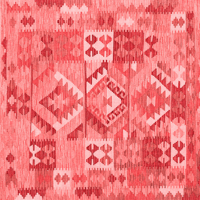 Machine Washable Southwestern Red Country Rug, wshcon2231red