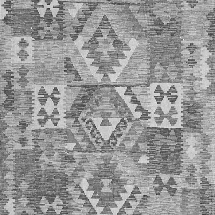Serging Thickness of Machine Washable Southwestern Gray Country Rug, wshcon2231gry